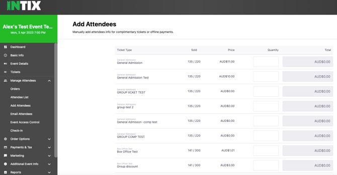 Add Attendees