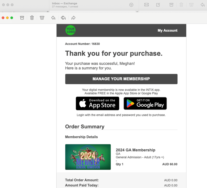 Add member email confirmation