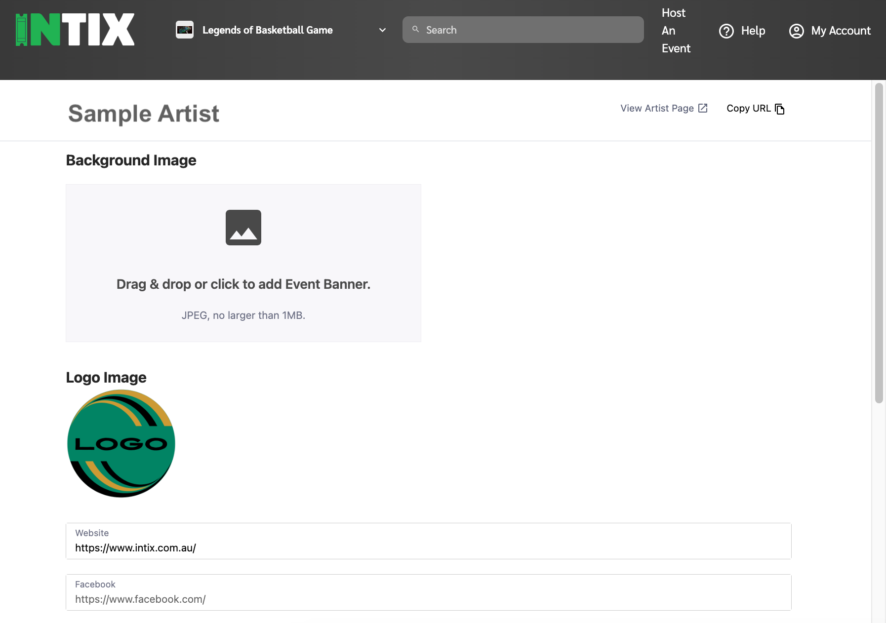 Artist Lineup: Add a team, athlete, or performer