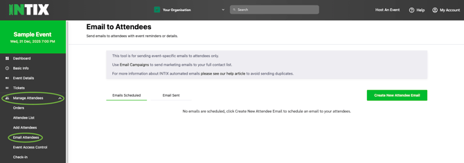 Email Attendees_Create New