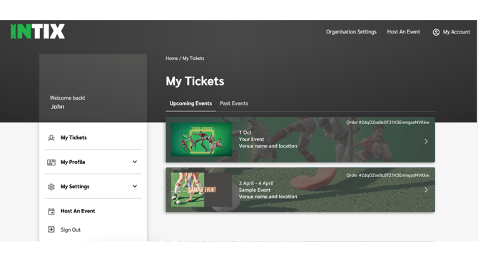 INTIX My Account