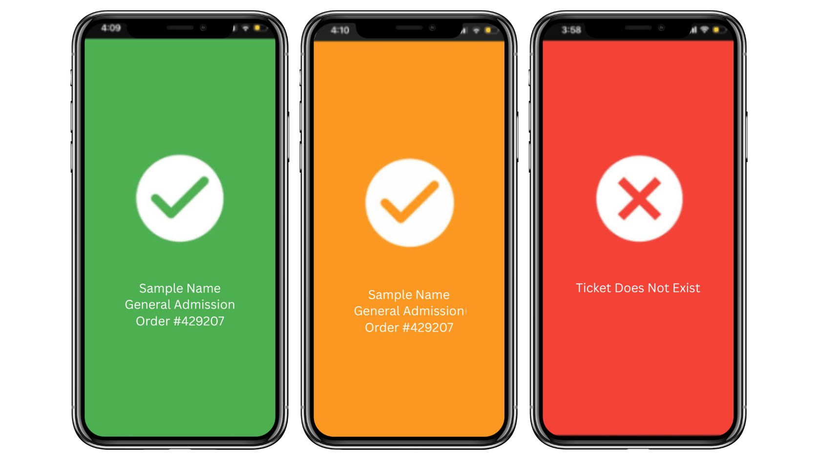 Using Scanning Flags to manage ticket types on entry