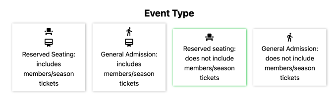 Reserved Seating excludes members season tickets