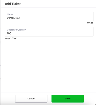 Ticket Category