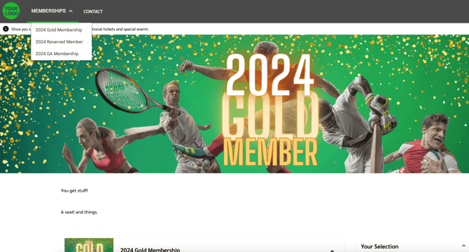Your Org Membership Custom Pages Front End