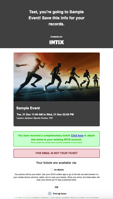 How to Accept a Complimentary Ticket